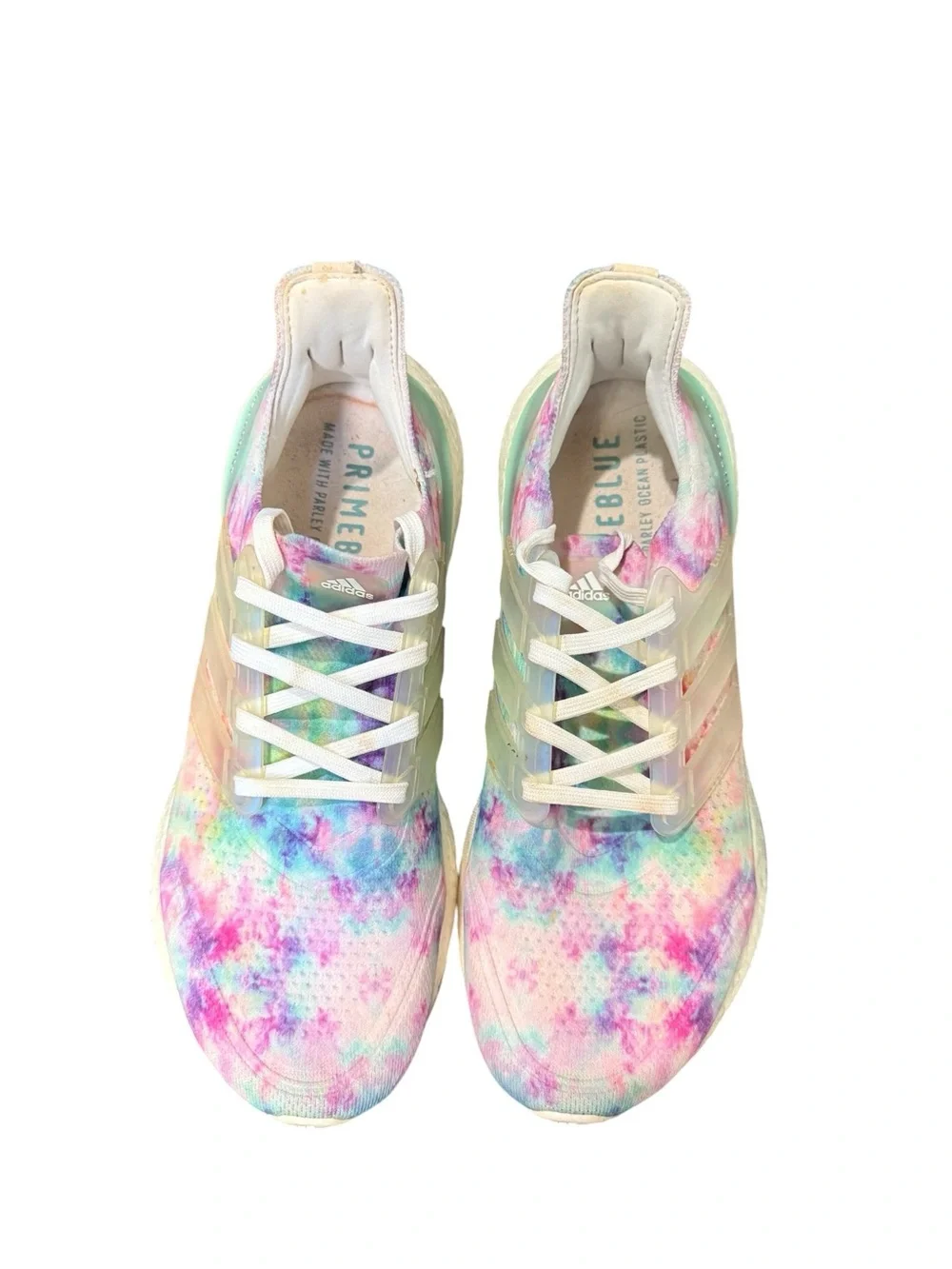 Adidas UltraBoost 21 Tie Dye Running Shoes Pastel Athletic Women’s Size 9.5